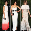 Anna Wintour, Felicity Jones, Living Firth White Gowns