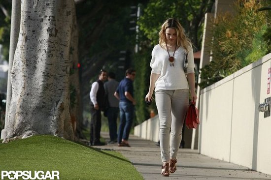 Rachel McAdams visited with Seth MacFarlane in LA.
Rachel McAdams visited with Seth MacFarlane in LA.