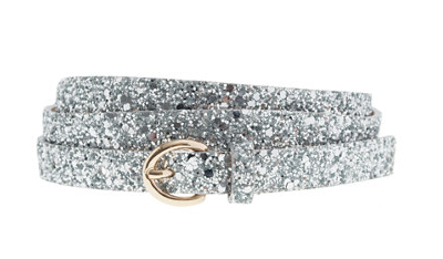 J.Crew's glittery silver belt ($35) — which also comes in gold — will add mega shine (and fun) to your holiday style.
J.Crew's glittery silver belt ($35) — which also comes in gold — will add mega shine (and fun) to your holiday style.