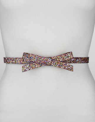 Could it get any cuter than this Kate Spade New York glittery multicolored bow belt ($73, originally $98)? We think not. It also comes in black-and-gold glitter if you prefer something more subdued.
Could it get any cuter than this Kate Spade New York glittery multicolored bow belt ($73, originally $98)? We think not. It also comes in black-and-gold glitter if you prefer something more subdued.