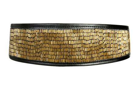 Arden B's metallic beaded waist belt ($34) is perfect for the party girl who seeks a bit of kimono flair.
Arden B's metallic beaded waist belt ($34) is perfect for the party girl who seeks a bit of kimono flair.