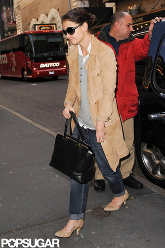 Katie Holmes Is All Smiles on the Eve of Her Broadway Debut Katie Holmes Is All Smiles on the Eve of Her Broadway Debut