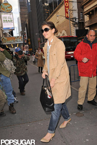 Katie Holmes Is All Smiles on the Eve of Her Broadway Debut Katie Holmes Is All Smiles on the Eve of Her Broadway Debut