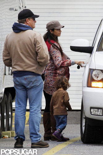Camila Alves and Levi McConaughey visited the set together.
Camila Alves and Levi McConaughey visited the set together.