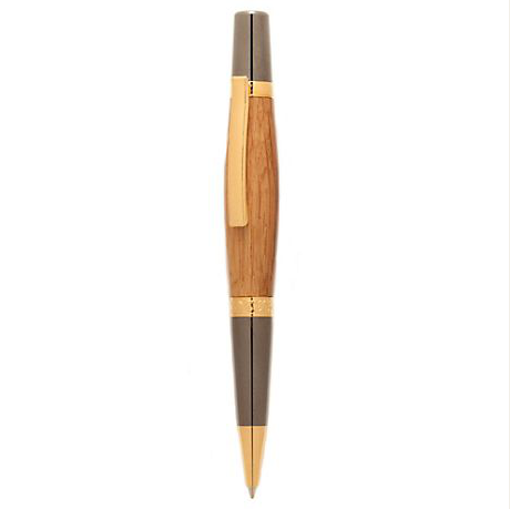 Titanium Gold and Oak Pen Titanium Gold and Oak Pen