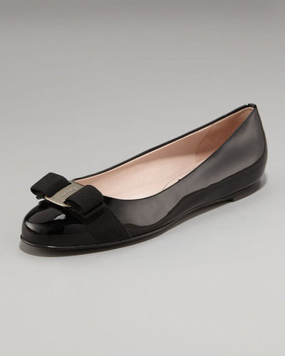 I actually used to not like these so much, but after a little growing up (on my part) and countless Alexa Chung-wore-those-too sightings, I'm obsessed with these Salvatore Ferragamo Varina patent ballerina flats ($425). It's a classic, no-fail flat silhouette with a ladylike twist — I'm considering this a life investment.
— Marisa Tom, associate editor
I actually used to not like these so much, but after a little growing up (on my part) and countless Alexa Chung-wore-those-too sightings, I'm obsessed with these Salvatore Ferragamo Varina patent ballerina flats ($425). It's a classic, no-fail flat silhouette with a ladylike twist — I'm considering this a life investment.
— Marisa Tom, associate editor