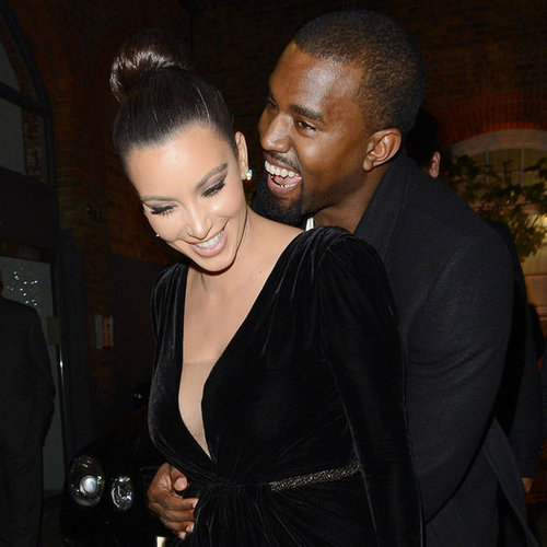 Kim Kardashian and Kanye West Cute Couple Pictures