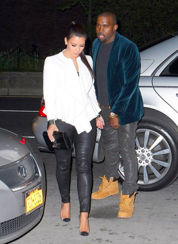 Kim Kardashian and Kanye West grabbed dinner together in NYC in April 2012.
Kim Kardashian and Kanye West grabbed dinner together in NYC in April 2012.
