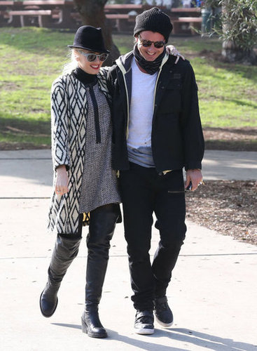 Gwen Stefani and Gavin Rossdale shared smiles.
Gwen Stefani and Gavin Rossdale shared smiles.