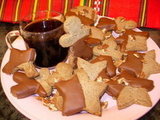 Coffee Shortbread Pecan Chocolate Cookies