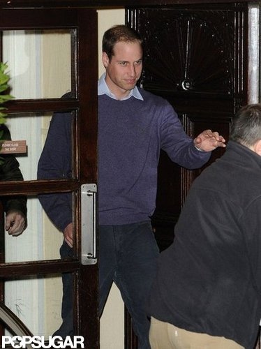 Prince William Returns to Pregnant Kate's Side at the Hospital Prince William Returns to Pregnant Kate's Side at the Hospital