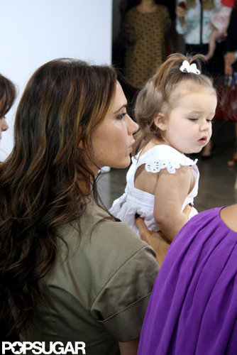 Harper Beckham watched one of Victoria's NY Fashion Week shows from the front row in September.
Harper Beckham watched one of Victoria's NY Fashion Week shows from the front row in September.
