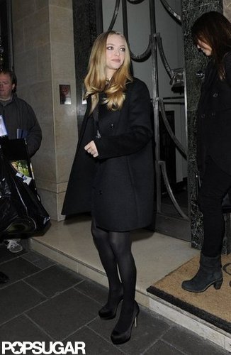 Amanda Seyfried stepped out in a black coat.
Amanda Seyfried stepped out in a black coat.