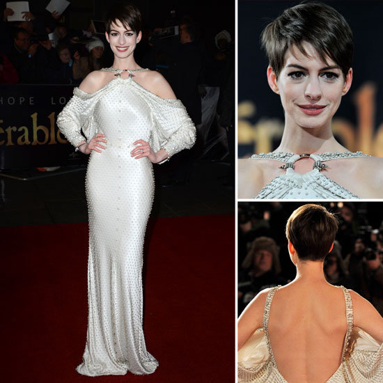 Anne Hathaway at Les Miserables Premiere in London Anne Hathaway at Les Miserables Premiere in London