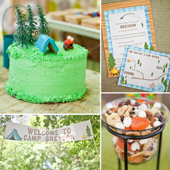 A Cute, Camping-Inspired First Birthday Party A Cute, Camping-Inspired First Birthday Party