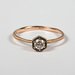 Rose Gold Hexagon Ring