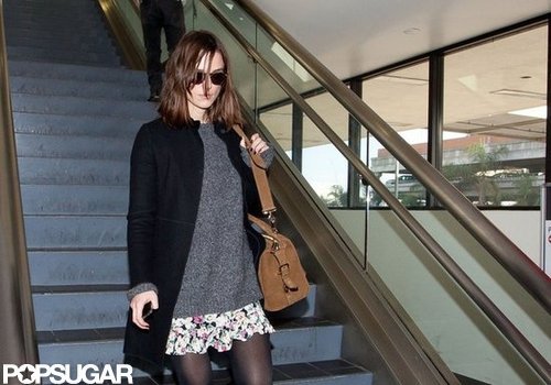 Keira Knightley Makes a Stylish Landing at LAX Keira Knightley Makes a Stylish Landing at LAX