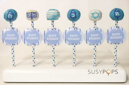 Hanukkah Cake Pops Hanukkah Cake Pops