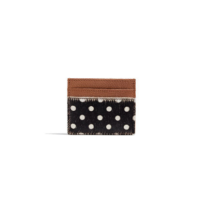 The Dispatch Card Case in Calf Hair