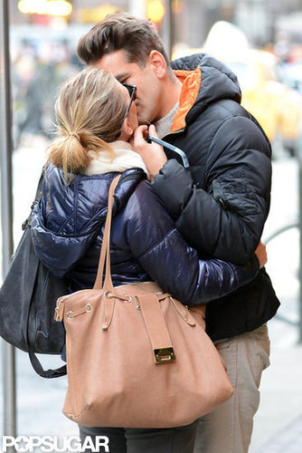 Scarlett Johansson Kisses Her New Man in NYC Scarlett Johansson Kisses Her New Man in NYC