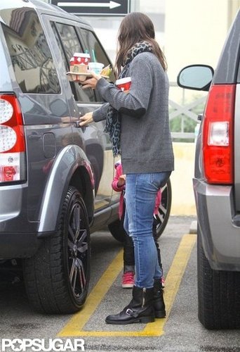 Jennifer Garner got the door for Seraphina Affleck.
Jennifer Garner got the door for Seraphina Affleck.