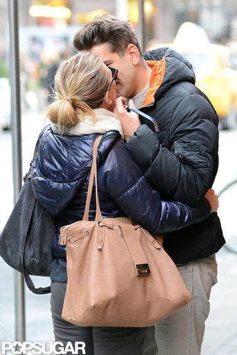 Scarlett Johansson Kisses Her New Man in NYC Scarlett Johansson Kisses Her New Man in NYC