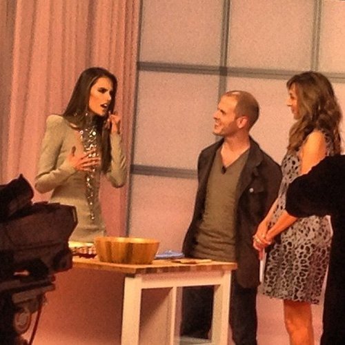 Alessandra Ambrosio cooked up some Angel food during the Victoria's Secret preshow. What, you don't wear a dress like that when you're cooking?
Alessandra Ambrosio cooked up some Angel food during the Victoria's Secret preshow. What, you don't wear a dress like that when you're cooking?