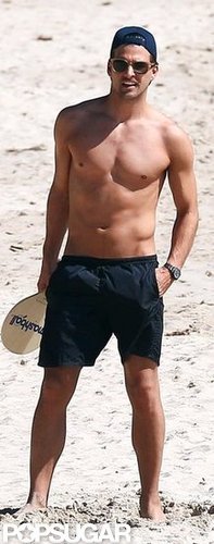 Johannes Huebl had some shirtless fun in the sun while vacationing with girlfriend Olivia Palermo in St. Barts this January.
Johannes Huebl had some shirtless fun in the sun while vacationing with girlfriend Olivia Palermo in St. Barts this January.