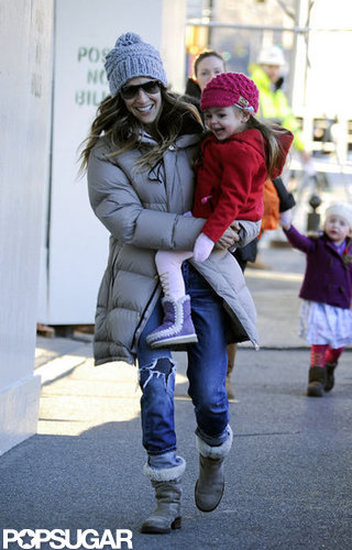 SJP Spends a Smiley Morning With James Wilkie and the Twins SJP Spends a Smiley Morning With James Wilkie and the Twins