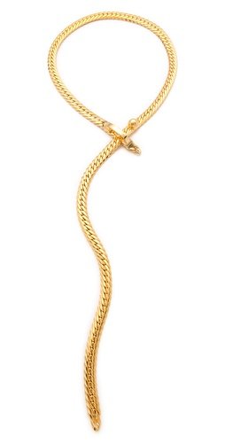 Fallon's classique lariat necklace ($125) is proof that all you need is one stunning piece of jewelry to complete an outfit.
Fallon's classique lariat necklace ($125) is proof that all you need is one stunning piece of jewelry to complete an outfit.