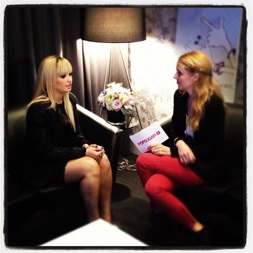 Demi Lovato told us about X Factor in NYC.
Demi Lovato told us about X Factor in NYC.