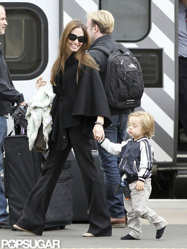 Angelina Jolie held Knox's hand in Scotland in August 2011.
Angelina Jolie held Knox's hand in Scotland in August 2011.