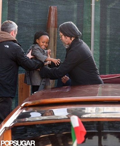 Zahara was silly with Brad Pitt in Venice in February 2010.
Zahara was silly with Brad Pitt in Venice in February 2010.