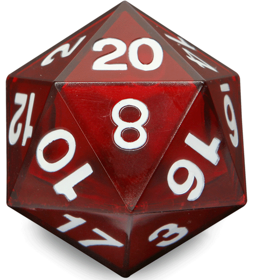 LED D20 Die