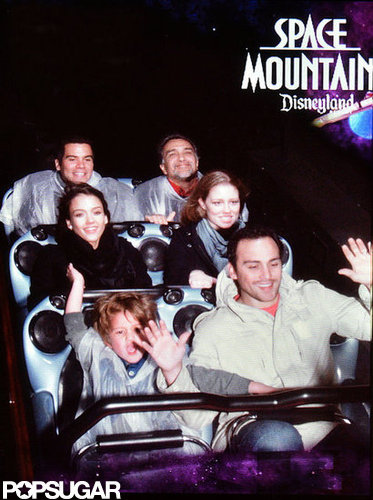 Jessica Alba and Cash Warren rode Space Mountain at Disneyland.
Jessica Alba and Cash Warren rode Space Mountain at Disneyland.