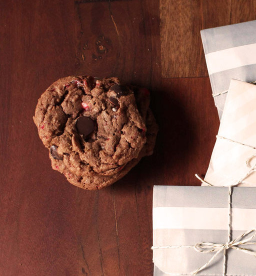Chocolate Chip Nutella Candy Cane Cookies