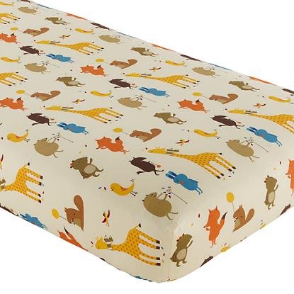 The Land of Nod Animal Print Crib Sheets The Land of Nod Animal Print Crib Sheets