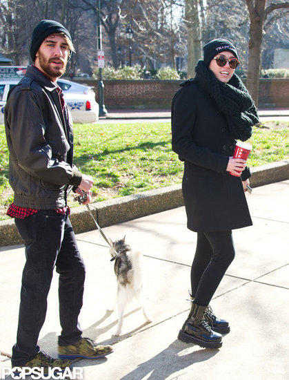 Miley Cyrus hung out with Cheyne Thomas and Floyd. Miley Cyrus hung out with Cheyne Thomas and Floyd.