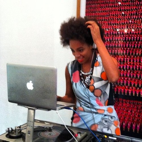 We got up close and personal with Solange Knowles as she deejayed the DVF Fashion's Night Out party.
We got up close and personal with Solange Knowles as she deejayed the DVF Fashion's Night Out party.