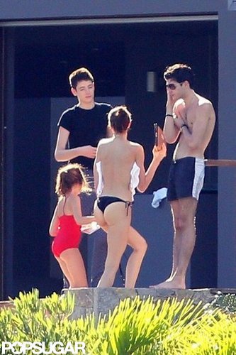 Stephanie Seymour Parades Bikinis in St. Barts With Her Kids Stephanie Seymour Parades Bikinis in St. Barts With Her Kids