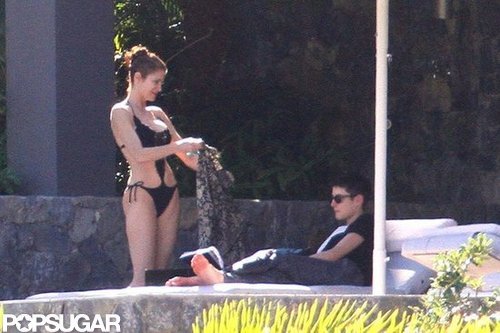 Stephanie Seymour Parades Bikinis in St. Barts With Her Kids Stephanie Seymour Parades Bikinis in St. Barts With Her Kids
