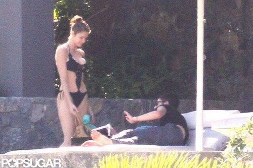 Stephanie Seymour Parades Bikinis in St. Barts With Her Kids Stephanie Seymour Parades Bikinis in St. Barts With Her Kids
