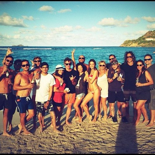 Alessandra Ambrosio posed with the crew after finishing a Victoria's Secret shoot in St. Barts.
Source: Twitter user AngelAlessandra
Alessandra Ambrosio posed with the crew after finishing a Victoria's Secret shoot in St. Barts.
Source: Twitter user AngelAlessandra