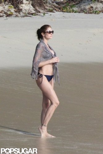 Stephanie Seymour Parades Bikinis in St. Barts With Her Kids Stephanie Seymour Parades Bikinis in St. Barts With Her Kids