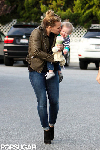 Hilary Duff showed Luca Comrie some love.
Hilary Duff showed Luca Comrie some love.