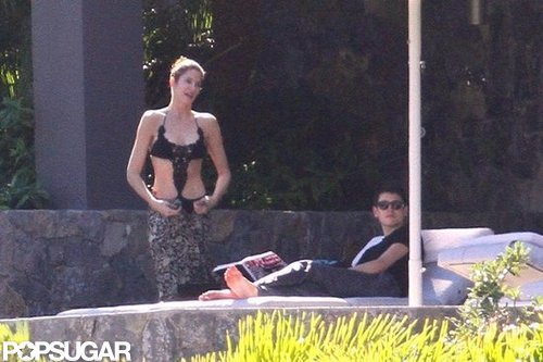 Stephanie Seymour Parades Bikinis in St. Barts With Her Kids Stephanie Seymour Parades Bikinis in St. Barts With Her Kids
