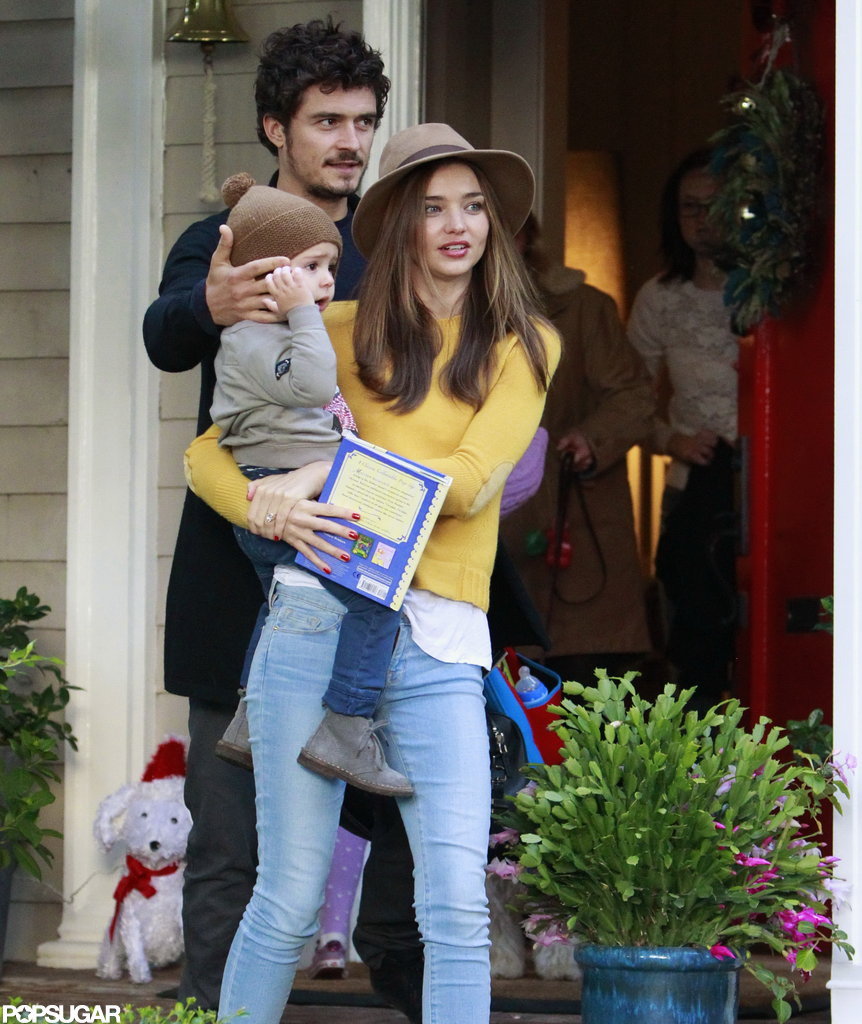Miranda Kerr and Orlando Bloom Reunite in LA With Flynn Miranda Kerr and Orlando Bloom Reunite in LA With Flynn