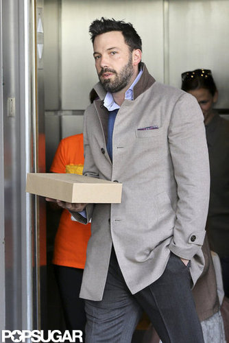 Ben Affleck carried a box of sweets into Seraphina Affleck's birthday party.
Ben Affleck carried a box of sweets into Seraphina Affleck's birthday party.