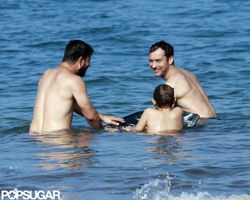 Jude Law vacationed with his son Rudy Law.
Jude Law vacationed with his son Rudy Law.