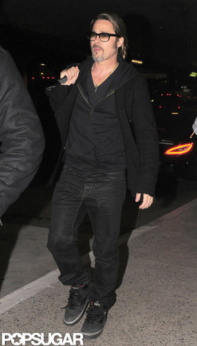Brad Pitt arrived at LAX.
Brad Pitt arrived at LAX.
